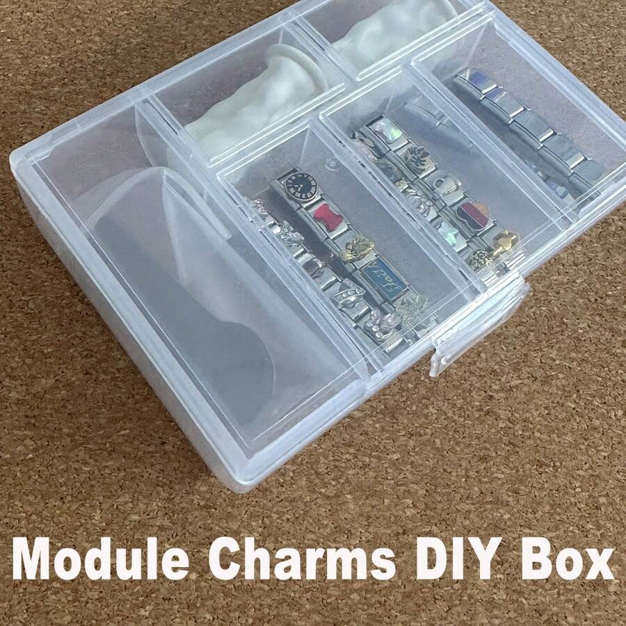 33PCS Assorted Module Charms DIY Box (Assorted Charms + Basic Charms + Tool ) Stainless Steel For DIY Lover Daily Use