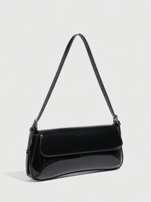 Women's Shoulder Bag, Minimalist Handbag, Burgundy Small Bag, Baguette Bag, Simple Shoulder Bag, Burgundy Underarm Bag, Top Handle Bag, Y2K Chic Bag