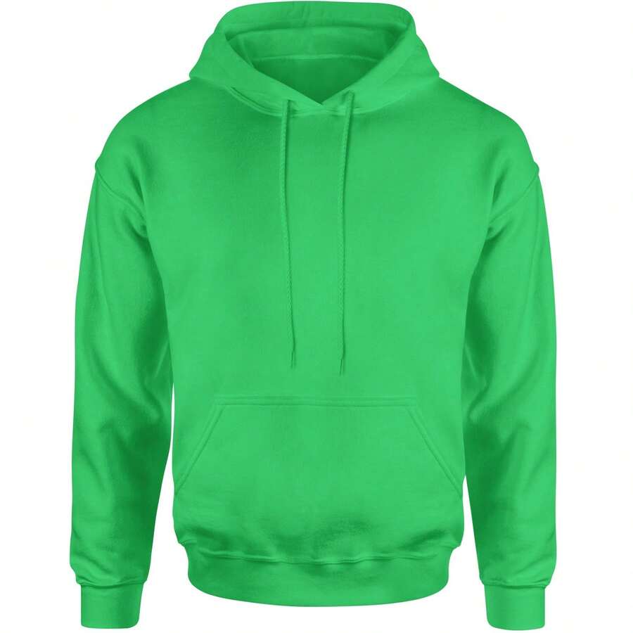 Basics - Pure & Simple Blank Apparel Adult Hoodie Sweatshirt - Kelly green - View 1