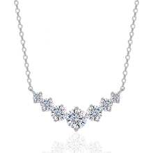 2.8CT 100% D Màu VVS1 Moissanite Seventh Princess Mặt Dây Chuyền Nguyên Bản S925 Bạc Sterling Mạ Vàng Trắng Phù Hợp Với Phụ Nữ Đeo Hàng Ngày - trắng - Xem 3