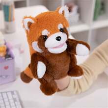 25cm/9.84inch Rabbit Fur Animal Series Hand Puppet - Soft And Fluffy Stuffed Animal, Plush Story Telling Toy For Role Play, Creative Imagination For Kids - Perfect Gift For Christmas, Halloween, Thanksgiving, Birthdays And Family Events - Multicolor - View 13