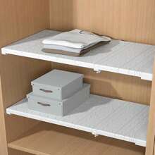 1 pezzo ripartitore di armadietti, ripiano di archiviazione del ripiano dellarmadio con design espandibile a parete regolabile, colore casuale - perfetto per organizzare armadietti e credenze, camera da letto universitaria