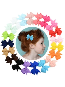 20/40 Stücke Baby Mädchen süße Schleife Haarklammern und Haarspangen, vielseitiges Baby Haaraccessoire, tolles Geschenk für Feiertage