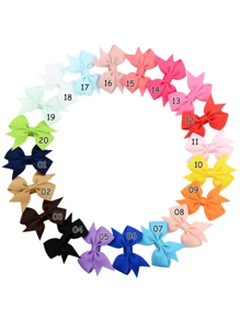 20/40 Stücke Baby Mädchen süße Schleife Haarklammern und Haarspangen, vielseitiges Baby Haaraccessoire, tolles Geschenk für Feiertage