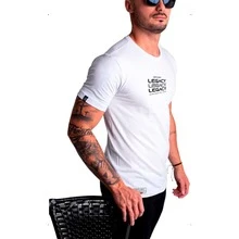 Premium Slim Fit T-Shirt 100% Cotton Men's Shirt - 白色 - 查看 2