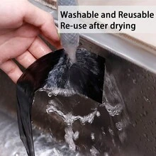 4PCS 5cm*3m Carbon Fiber Car Sticker Door Sill Scuff Anti Scratch Tape Protector UK - Black - View 7