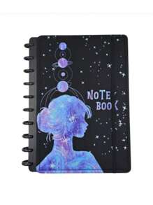 Caderno Inteligente Da Capa Courino Poeira Das Estrelas