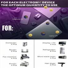 Universal Radiation Stickers Mobile Phone Anti-Radiation Metal Sticker Shield Shaped EMF Protection EMR Blocker For PC Laptop - Grey - View 3