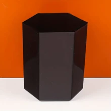 1 pièce Porte-crayon hexagonal de couleur unie simple, organisateur de bureau pour la rentrée scolaire, trousse à crayons, étui à crayons, sac d'école