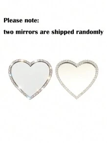 心形镜面水晶闪光手机壳适用于 iPhone 16 15 14 13 12 11 X/XS XSMAX 7P/8 7s、三星、防震保护套 - 彩色 - 查看 5