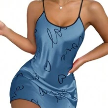 Backless Halter Dress - Blue - View 2