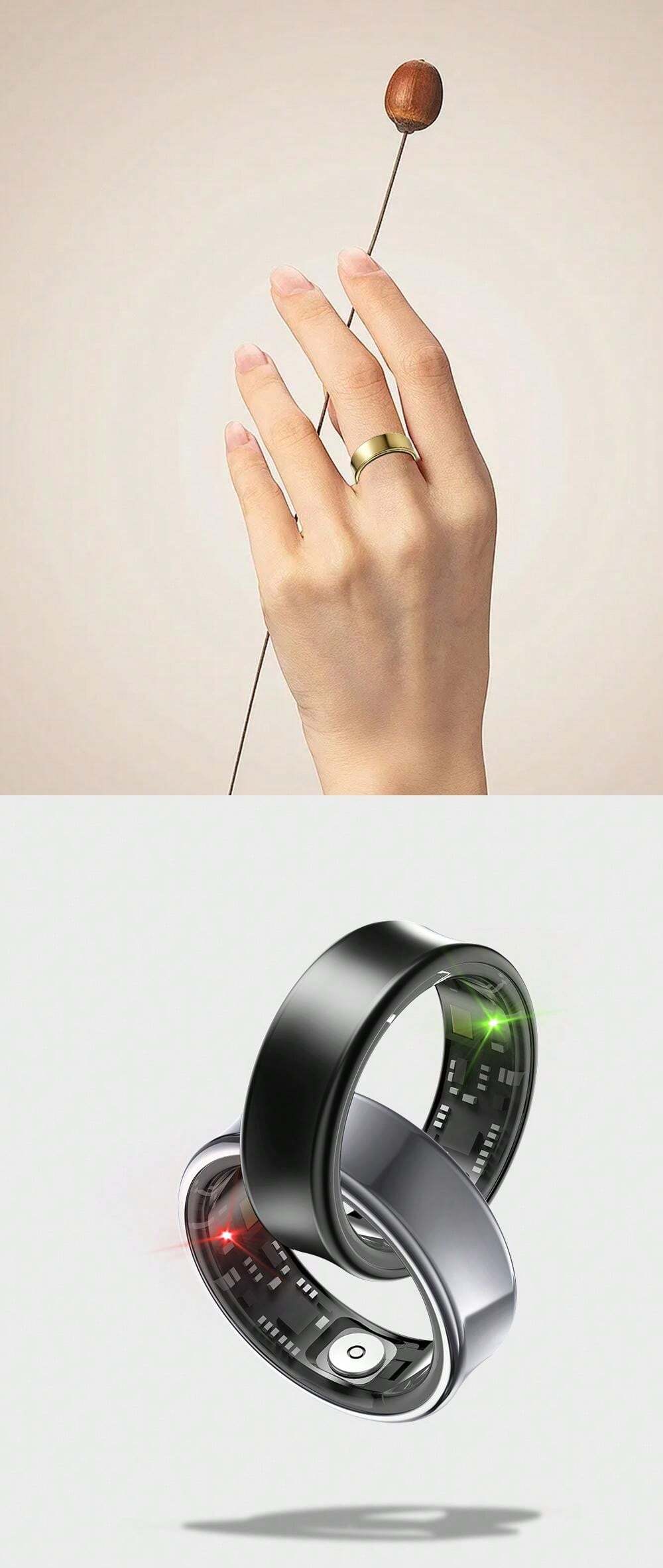 SIMSONLAB Anello intelligente 2024 NUOVO, Fness Tracker per uomo e donna, Anello intelligente