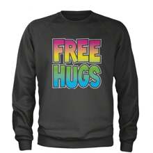 Free Hugs Adult Crewneck Sweatshirt