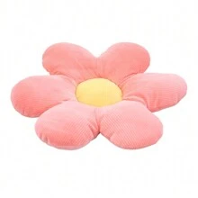 LIVINGANDHOME Living And Home Daisy Shaped Seat Cushion Flower Throw Pillow - 40cm L x 40cm W  Pink - View 2
