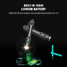 Portable Compact Mini Camping Lantern Strong Light USB Rechargeable Long Range Home Cycling Outdoor Emergency - 黑色 - 查看 6