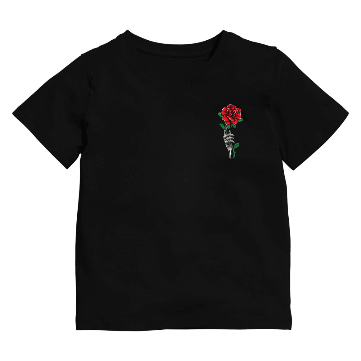 Men's Youth T-Shirt Cotton Printed Round Neck Short Sleeve - 06 To 16 - Immediate Shipping - màu đen - Xem 1