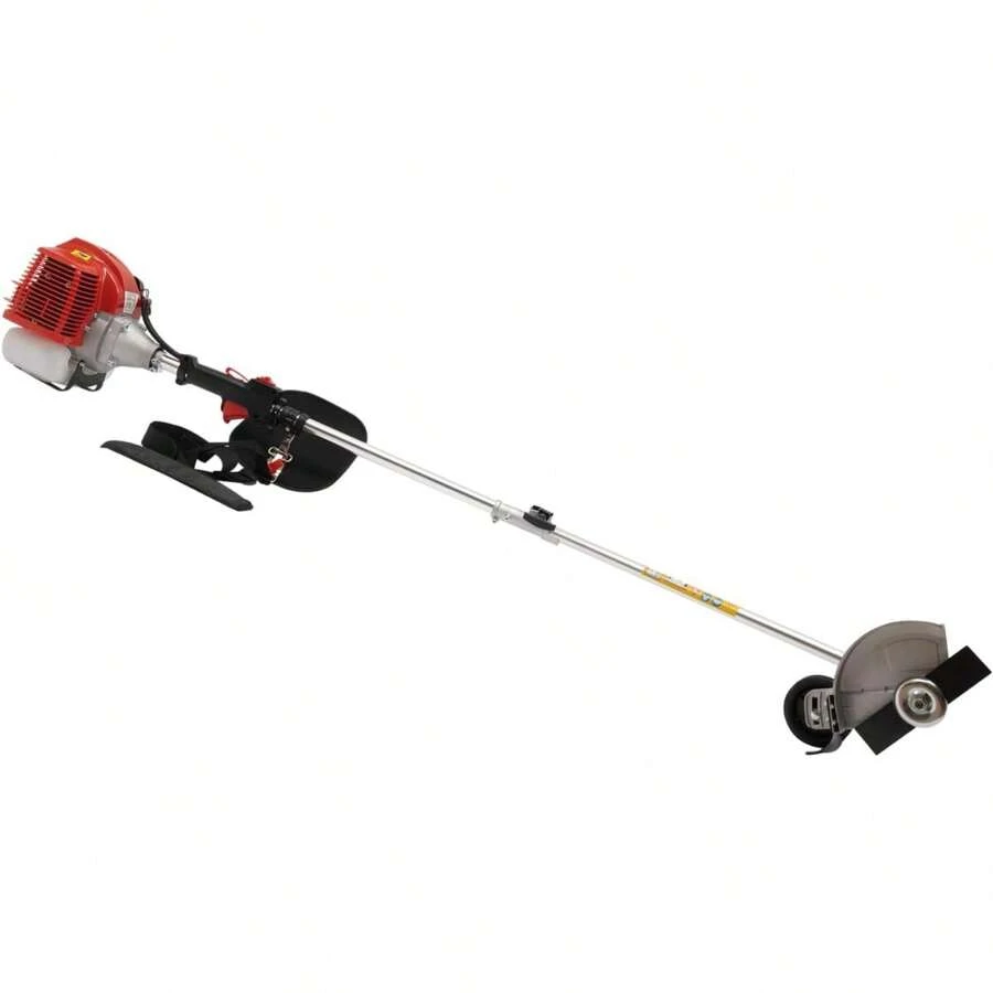 CNCEST Gas Powered Gas Edger 43CC 2 Blade Heads, AirCooled 2Stroke