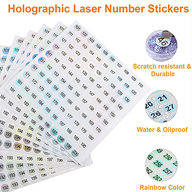 1-500 Stück Aufkleber-Etiketten, für Nagellack, Gel-Nagellack Markierung, Maniküre Werkzeuge Büroorganisation, Klebeetiketten