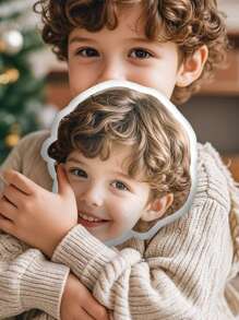 1pc Custom Photo Pillow For Kids, Custom Face Pillow, Custom Gift, Personalized 3D Pillow, Personalized Gift, Head Cushion, Body-Shape Pillow, Pet Picture Can Be Used, Gift For 3 Years Old And Above, Funny Gift, Cute Gift, Lovely Gift, Bedroom Decor Baby Shower Family Decorations Gifts Winter Eve Gifts Back To School Winter Gift Ideas Boy Girl Valentine's Day, Multi-Functional, Ornamental, Custom, Personalized, Unique, Customized, Baby Gifts, Ideal Gifts For Him, Ideal Gifts For Her, Son, Daughter - Only the Head - View 3