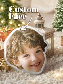 1pc Custom Photo Pillow For Kids, Custom Face Pillow, Custom Gift, Personalized 3D Pillow, Personalized Gift, Head Cushion, Body-Shape Pillow, Pet Picture Can Be Used, Gift For 3 Years Old And Above, Funny Gift, Cute Gift, Lovely Gift, Bedroom Decor Baby Shower Family Decorations Gifts Winter Eve Gifts Back To School Winter Gift Ideas Boy Girl Valentine's Day, Multi-Functional, Ornamental, Custom, Personalized, Unique, Customized, Baby Gifts, Ideal Gifts For Him, Ideal Gifts For Her, Son, Daughter - Only the Head - View 5