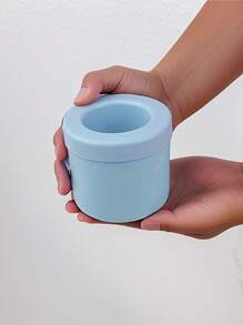 1 Peça Balde de Gelo Doméstico e Molde de Cubo de Gelo, Fabricante de Gelo Cilíndrico Redondo de Silicone para Cozinha, Mini Molde de Gelo Esférico com Recipiente de Armazenamento de Bandeja de Congelador, Gelo, Comida, Cozinha, Viagem, Itens de cozinha, Ferramentas de cozinha, Utensílios de cozinha. - balde de gelo - Visão 12