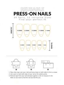 Transforme suas unhas com o Kit com 24 Peças de Unhas Adesivas de Médio Tamanho em Formato de Amêndoa Estilo Boho, Multicolorido, com Design de Linha Ondulada Romântica e Elementos Interessantes de Poá e Gota d'Água em Tiras de Gel, Inclui 1 Folha de Adesivos e 1 Lixa Pequena para Uso Diário, Escritório, Festas e Acessórios de Jóias para Mulheres