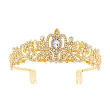1 chiếc vương miện Tiara dành cho phụ nữ, vương miện cho công chúa, vương miện cho tiệc sinh nhật, tiệc Halloween, cô dâu, nữ hoàng, tiệc độc thân bằng pha lê, tiệc sinh nhật, tiệc Giáng sinh, tiệc năm mới, vương miện, phụ kiện lược chải tóc, Giáng sinh - Nhiều màu - Xem 13