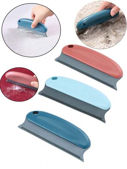 1pc Pet Scraper Brush, Pet Hair Scraper, Hair Dust Removal Brush Comb, Reusable Pet Hair Remover - Used For Easy Adhesion And Soft Rubber Hair Removal Of Dogs And Cats On Sofas, Furniture, Clothes, Carpets, And Car Seats. Easy To Use, Gentle Surface, Very Suitable For Cat And Dog Owners