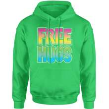 Free Hugs Adult Hoodie Sweatshirt - Forest green - View 5