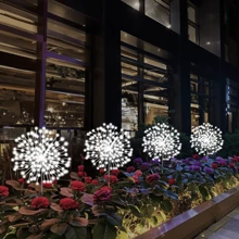1PC Dandelion Gardening Landscape Outdoor Waterproof Fireworks Light Wedding Decoration Holiday Lawn Light 8 Lighting Modes Household Color, Warm White, White, 60/150/200/240LEDs Multiple Models Available