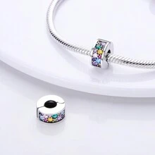 1 Pc Silver Plated Clip Charms Collection Vintage Exquisite Good Details Dragonfly Star Blue Eye Clip Bead Charm Suitable For Bangle Bracelet Necklace Beads For Diy Jewelry Makingwomen Jewelry Gift For Girl