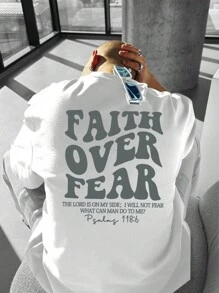 Men's Short Sleeve Slogan Print Casual T-Shirt For Commute In Summer