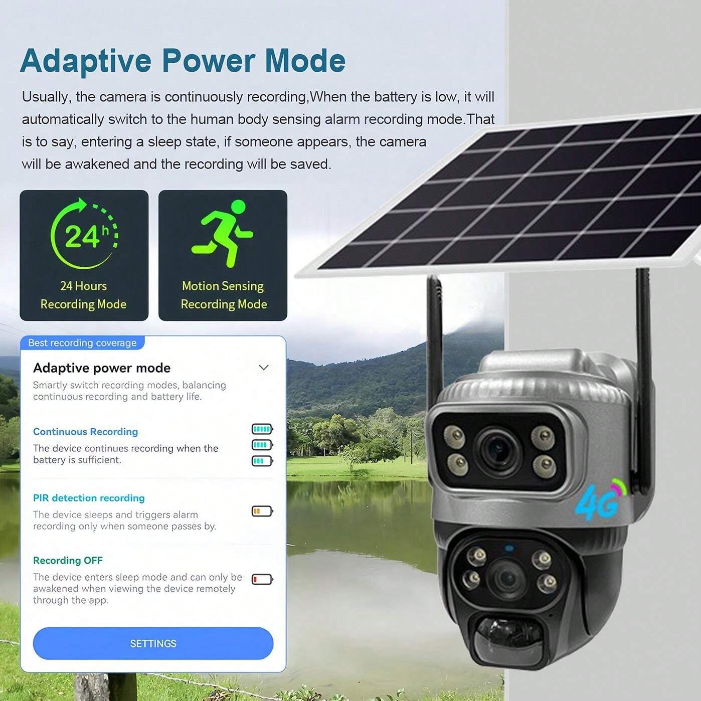 Copertura Per Telecamera Di Sicurezza Solare - Protezione Anti Pioggia E Polvere Per Esterni - Foto 10