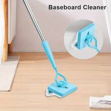 Skirting Board Buddy, Baseboard Cleaning Mop With Handle 135cm Dustproof Dust Removal Cleaner Household Corner Extendable Microfiber Cleaning Mop - Variant1 - View 7