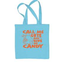 Call Me Cute And Give Me Candy Shopping Tote Bag - View 5