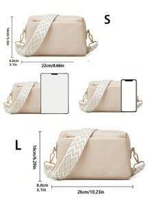 Women's Leather Wallet Shoulder Bag Handbag Tote Bag Crossbody Bag - White - View 3