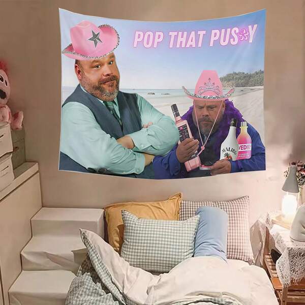 1pc Bertram Hate Kids Flags Meme Tapestry Wall Hanging Be Respectful To Daddy Tapestrys Aesthetic Party Backdrops Home Decoration