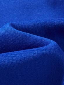 Young Boy Christmas Tree & Cartoon Car Printed Crew Neck Sweatshirt - Blue - View 6