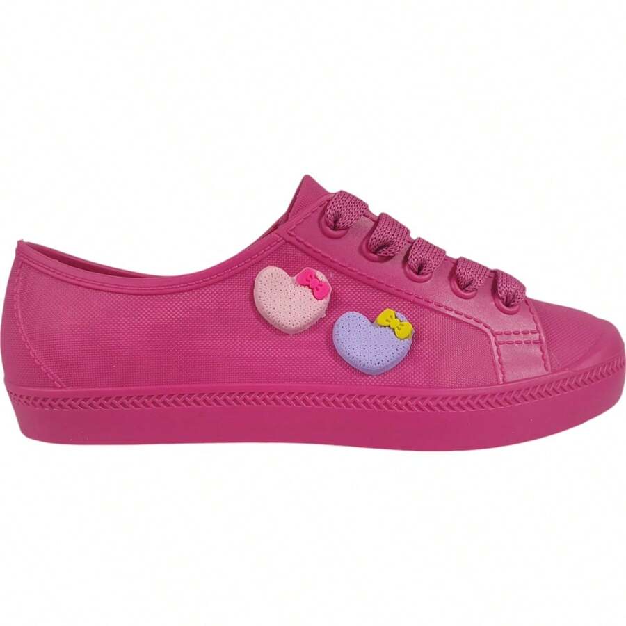 Wonder Way Love Children's Sneakers Promotion - Durable And Comfortable - Màu Hồng Tươi - Xem 1