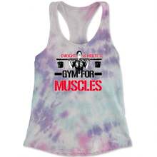 Gym For Muscles Office Workout Racerback Tank Top For Women - Heather grey - View 8