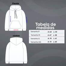 Abstract Like In Orange Mode Cold Weather Hoodie - 藍色 - 查看 3