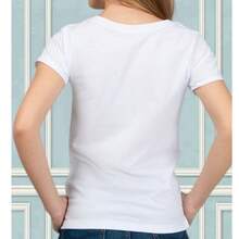 CHOPIS FASHIONS WOMEN'S ROUND NECK SHORT SLEEVE COOL T-SHIRT FOR GYM WITH AXOLOLOT DESIGN - White - View 2