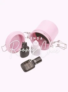 ROOMY CHIC Tanque Almacenamiento Para Pegamento Extensiones De Pestañas Rosa Con Carbón Activado Tarro De Almacenamiento Con Soporte Adhesivo Para Pestañas Postizas Individuales Herramientas De Maquillaje Para Extensión De Pestañas Contenedor Para Adhesivo Para Pestañas Contenedor Sellado Hermético Tanque De Almacenamiento Para Pegamentos De Extensión De Pestañas Utensilios de belleza Pestañas Utensilios para Pestañas - Rosa - Ver 7