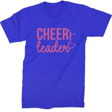 Cheerleader Heart Love Mens T-Shirt - 黃色 - 查看 10