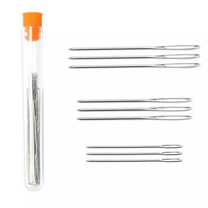 Kit Agulha Manual pra Bordar Tubo com 9 unidades (5,2 /6 /7 cm) LM-ND009