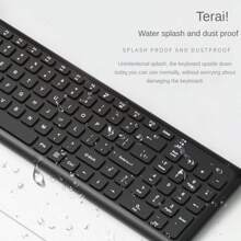 Women's Office Wireless Keyboard Mute Computer Highly Attractive Purple Portable Small Laptop External Keyboard And Mouse Set - 2.4G Wireless Single Keyboard - View 3