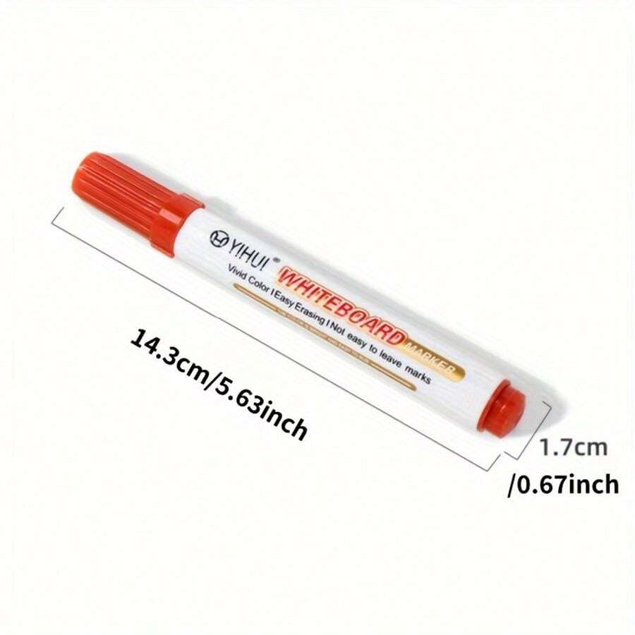 12 Pcs WaterBased Erasable Whiteboard Markers HighCapacity