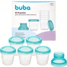 Buba Breast Milk Storage Containers 180ml With 6 Units - Clear - View 8
