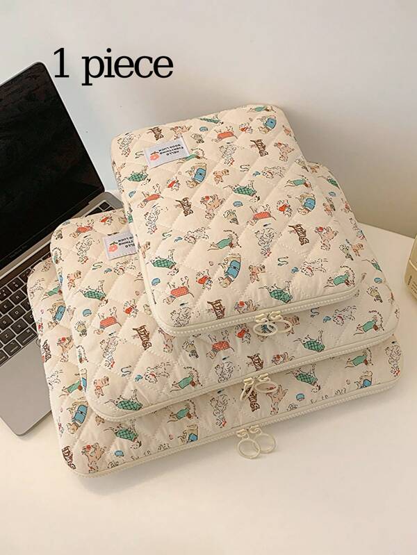 1 Pc Cute Student Laptop Bag 11 Inch/13 Inch/15 Inch Computer Bag All Over Print Cartoon Dog Casual Unisex Protection Case Small Bag File Bag Laptop Sleeve Computer Carrying Case Bag 11 13 15 Inch Portable Table Cover Bags For Mac Book ASUS For Girl & Teen Girls & Boy & Teen Boys & College StudentsFor Tablet Handbag Case 9-15inch Compatible With IPad Air 4 5 Pro 11 Mini 5 6 IPad Case For Shockproof Pouch Bags
