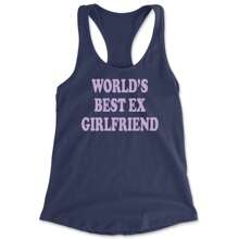 World's Best Ex Girlfriend Y2K Revenge Racerback Tank Top For Women - 藏蓝色 - 查看 1